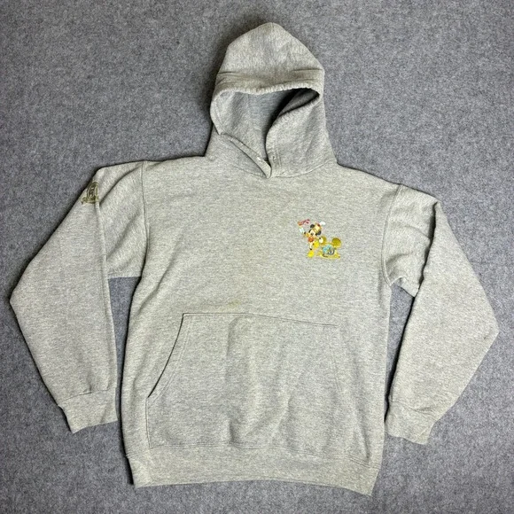 Disney World 50th Anniversary Mickey Mouse Hoodie Mens Small Gray Pullover - Picture 2 of 9